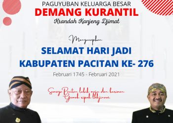 Hari Jadi Ke-276 Pacitan, Paguyupan Demang Kurantil Kanjeng Jimat Pacitan Berharap Covid-19 Segera Tiada