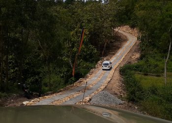 Jalan Hasil Pembangunan TMMD Diberi Nama Dhirotsaha Jaya Ini Alasannya