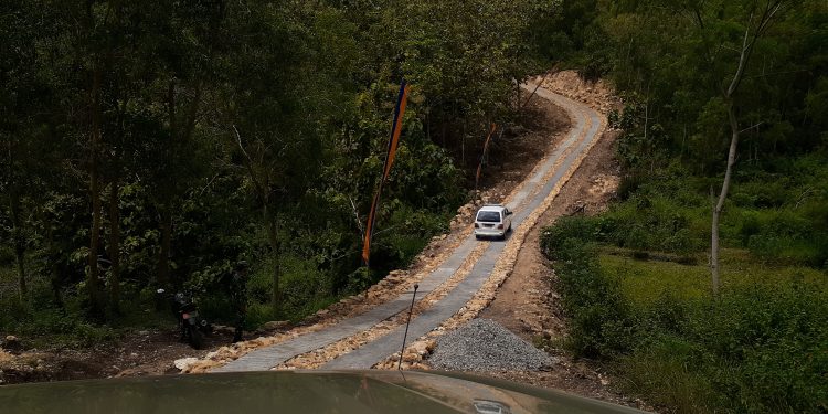 Jalan Hasil Pembangunan TMMD Diberi Nama Dhirotsaha Jaya Ini Alasannya