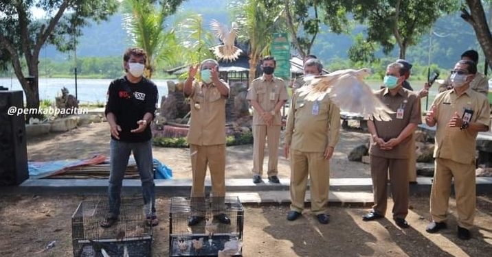 Bupati Indartato Lepas 3 Jenis Burung di Pancer Door r