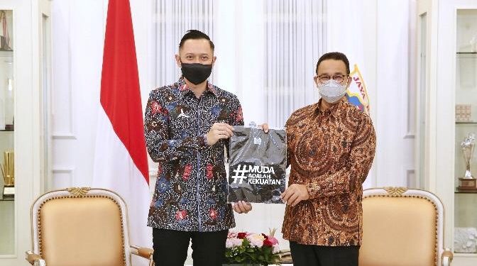 Dua Tokoh Nasional Bertemu, AHY dan Anies Saling Berikan Suport