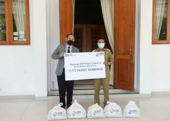 BRI Bantu Pemkab. Pacitan 450 Sembako