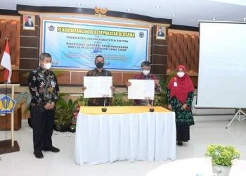 Kuatkan Koordinasi Bupati Aji Tandatangani Kesepakatan Bersama Kanwil DPPJ Soal Pengelolaan Kebijakan Keuangan Publik