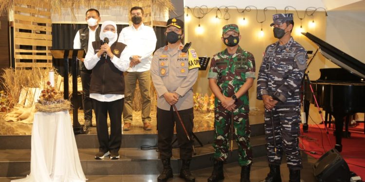 Forkopimda Jatim Cek Prokes dan Pengaman di Gereja dan Pos Bundaran Waru