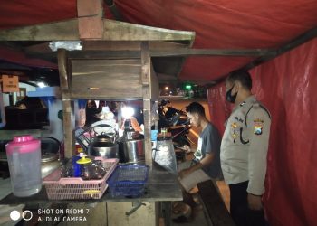 Jelang Tahun Baru 2022 Polsek Donorojo Gencar Operasi Yustisi di Toko Swalayan dan Pasar Tradisional