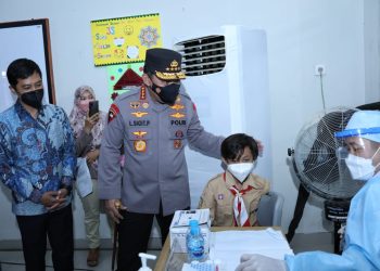 Launching Vaksinasi Merdeka Anak, Kapolri: Upaya Menjaga Generasi Penerus Bangsa