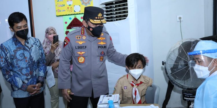 Launching Vaksinasi Merdeka Anak, Kapolri: Upaya Menjaga Generasi Penerus Bangsa