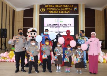 Tarik minat vaksinasi Anak Petugas Mendatangkan Superhero