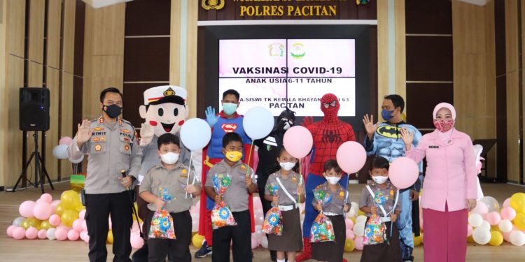 Tarik minat vaksinasi Anak Petugas Mendatangkan Superhero