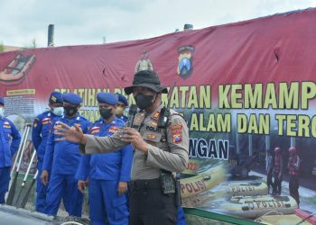 Polres Lamongan Gelar Pelatihan Peningkatan Kemampuan Penanggulangan Bencana dan Terorisme serta Radikalisme
