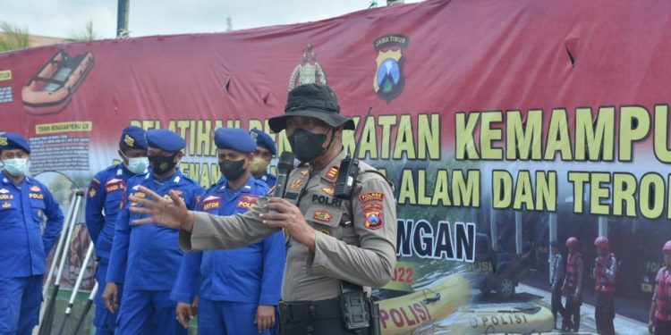 Polres Lamongan Gelar Pelatihan Peningkatan Kemampuan Penanggulangan Bencana dan Terorisme serta Radikalisme