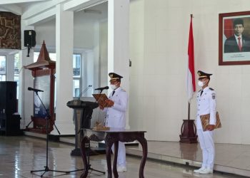 Bupati Pacitan Lantik 2 Kades PAW, Ini Harapannya