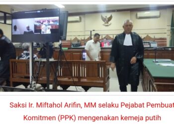 Bagaiamana Nasib Ir. Miftahol Arifin selaku PPK Dalam Perkara Korupsi Pembangunan Pelabuhan Perikanan Tamperan Pacitan?
