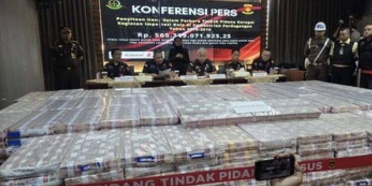 Kejagung Sita Rp565 Miliar di Kasus Korupsi Impor Gula