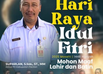 Persatuan Insinyur Kabupaten Pacitan Mengucapkan Selamat Idul Fitri 1446 Hijriah, Mohon Maaf Lahir dan Batin