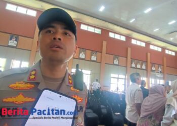 Kapolres Pacitan, AKBP Ayub Diponegoro Azhar, memastikan pihaknya tidak akan memberikan ruang bagi praktik korupsi di Pacitan. (Foto: Sunardi Berita Pacitan).