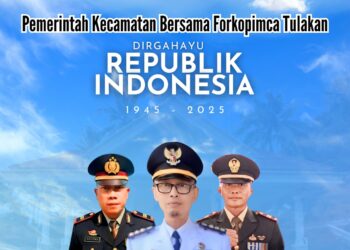 Selamat HUT Ke 80 RI, oleh Camat Tulakan