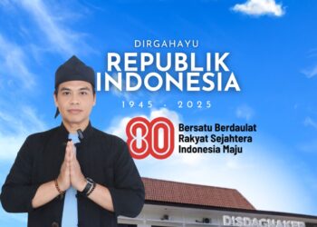 Selamat HUT Ke-80 RI, oleh Disdagnaker Pacitan