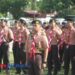 Upacara Hari Pramuka ke-64 mengikuti jalannya upacara dengan khidmat di alun-alun Pacitan. (Foto: Kwarcab Pacitan For Sunardi Beritapacitan.com).