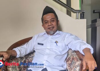 Abdul Hamid Aminudin, Kepala Seksi PAIS Kemenag Pacitan, menegaskan perlunya pemenuhan guru PAI agar pembelajaran agama diberikan oleh tenaga profesional, 15/9/2025. (Foto: Sunardi Berita Pacitan).