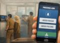 Gambar ilustrasi uji coba sistem absensi ASN berbasis mobile yang mulai diterapkan di lingkungan Pemkab Pacitan. (Foto : Ilustrasi Canva)