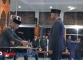 Bupati Pacitan Indrata Nur Bayuaji melantik dan mengambil sumpah/janji pejabat Jabatan Tinggi Pratama, Administrator, dan Pengawas di lingkungan Pemerintah Kabupaten Pacitan, Kamis (15/1/2026). (Foto : Sunardi Berita Pacitan).
