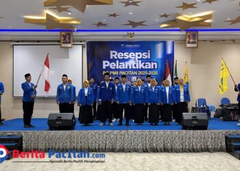 Pengurus Cabang PMII Pacitan Masa Khidmat 2025–2026 resmi dilantik dengan penuh khidmat dan semangat pergerakan. (Foto : Doc. PMII Pacitan)