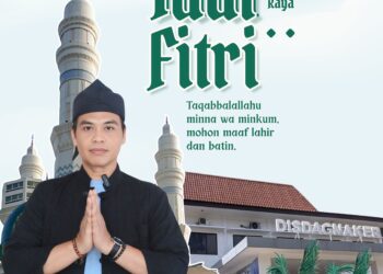 Ucapan Selamat Idul Fitri 1447 Hijriah oleh Disdagnaker Pacitan