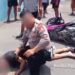 Korban terjatuh usai diduga terlibat kejar-kejaran dengan petugas kepolisian sebelum akhirnya dinyatakan meninggal dunia di tempat. Rabu (25/3/2026).(Foto: Sunardi/Beritapacitan.com).