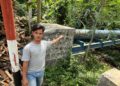 Pemilik lahan, Wildan Sarifudin, mengaku keberatan lantaran pembangunan dilakukan tanpa adanya izin yang jelas dari pihak keluarga. (Foto: Sunardi/Beritapacitan.com)