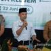 Ketua DPRD Kabupaten Pacitan, Arif Setia Budi, menghadiri Tasyakuran Nelayan Pantai Kali Uluh yang dirangkai dengan peringatan 1 Muharam 1448 Hijriah di Desa Klesem, Senin, 22 Juni 2026.(Foto: Sunardi/Beritapacitan.com).
